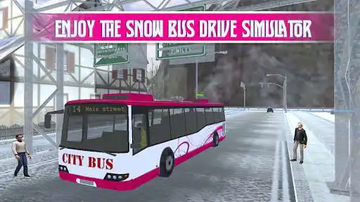Play Pink Lady Snow Bus City Driver 3D