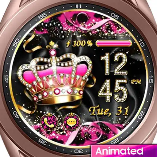 Play Pink Leopard Queen_Watchface APK