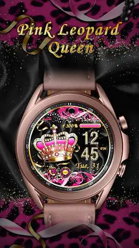 Play Pink Leopard Queen_Watchface  and enjoy Pink Leopard Queen_Watchface with UptoPlay