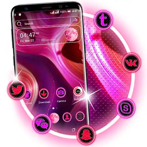 Play Pink Liquid Flow Launcher Theme APK Play Pink Liquid Flow Launcher Theme APK