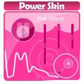 Free play online Pink lollipop Poweramp Skin APK