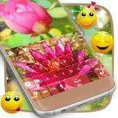 Free play online Pink Lotus Keyboard APK