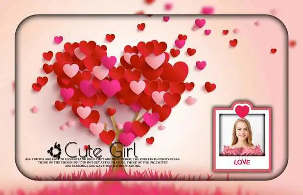 Play Pink Love Heart Photo Editor