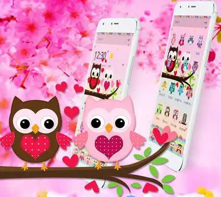 Play Pink Lovely Owl Cartoon Theme