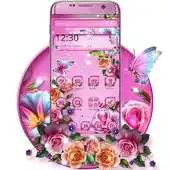 Free play online Pink Love Rose Garden Theme APK