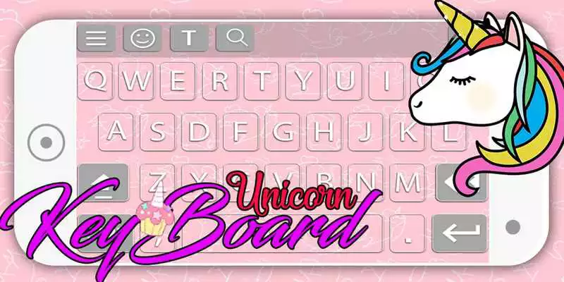 Play Pink Magical Unicorn Keyboard Theme