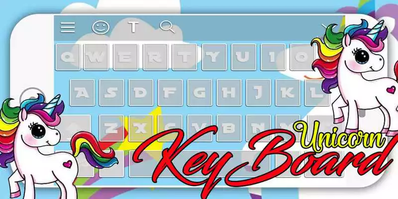 Play Pink Magical Unicorn Keyboard Theme