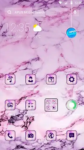 Play Pink Marble APUS Launcher theme  and enjoy Pink Marble APUS Launcher theme with UptoPlay