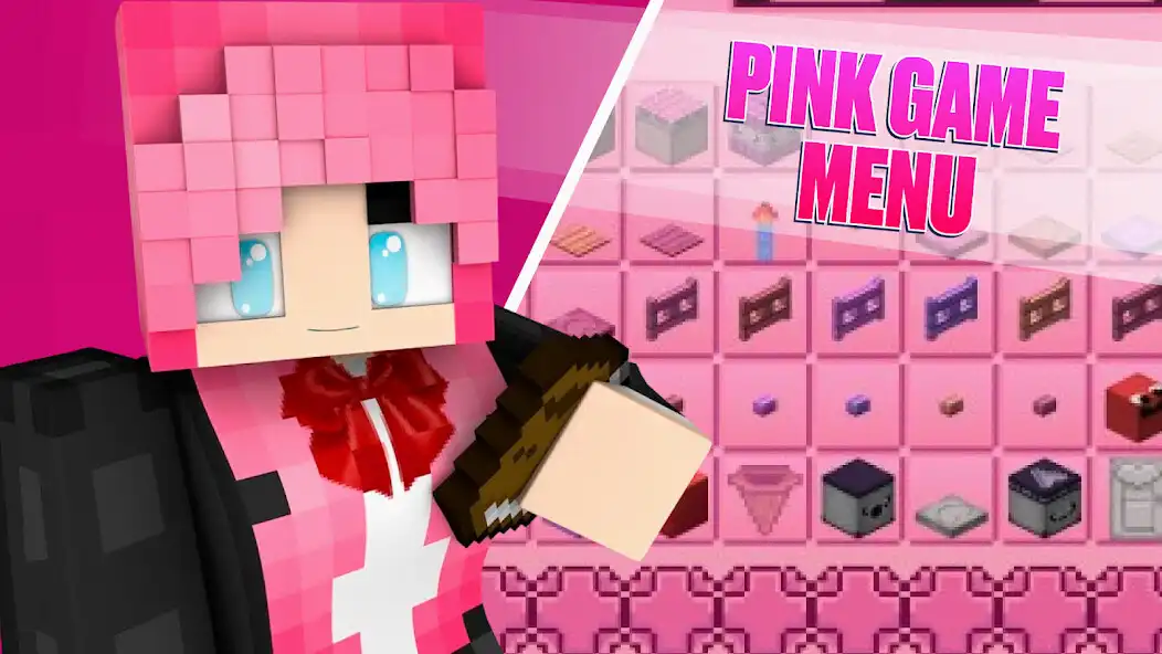 Play Pink Mod MCPE as an online game Pink Mod MCPE with UptoPlay
