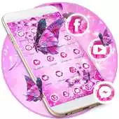 Free play online Pink Neon Butterfly Theme Wallpaper Lock Screen APK Free play online Pink Neon Butterfly Theme Wallpaper Lock Screen APK