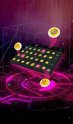 Play Pink Neon Hologram Keyboard Theme For TouchPal Play Pink Neon Hologram Keyboard Theme For TouchPal