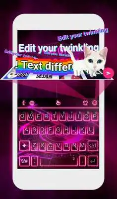 Play Pink Neon Hologram Keyboard Theme For TouchPal Play Pink Neon Hologram Keyboard Theme For TouchPal