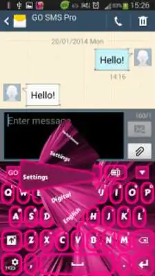 Play Pink neon keyboard Play Pink neon keyboard