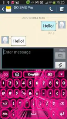 Play Pink neon keyboard Play Pink neon keyboard