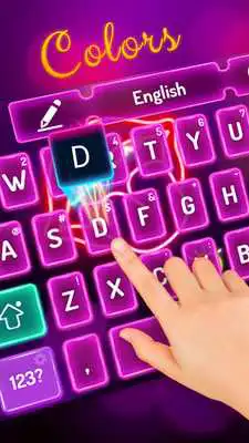 Play Pink neon keyboard Play Pink neon keyboard