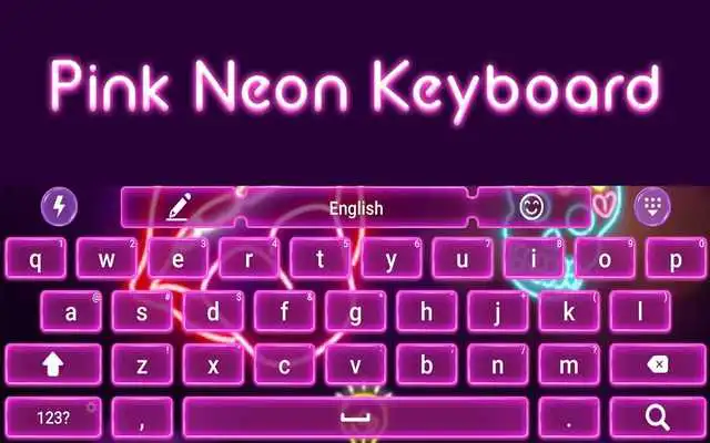 Play Pink neon keyboard Play Pink neon keyboard