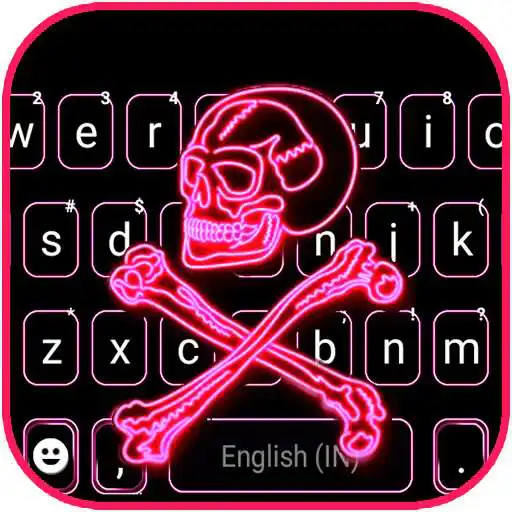 Play Pink Neon Skull Keyboard Background APK Play Pink Neon Skull Keyboard Background APK
