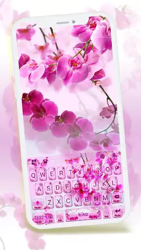 Play Pink orchid Keyboard Theme Play Pink orchid Keyboard Theme