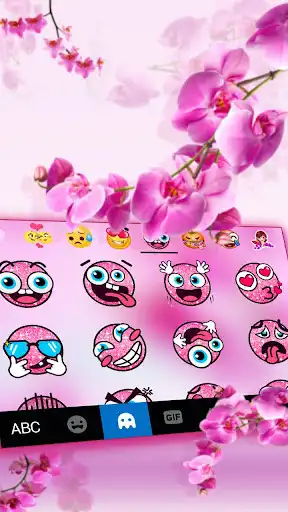 Play Pink orchid Keyboard Theme Play Pink orchid Keyboard Theme