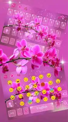 Play Pink orchid Keyboard Theme Play Pink orchid Keyboard Theme