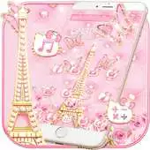 Free play online Pink Paris Diamond Kitty Theme APK
