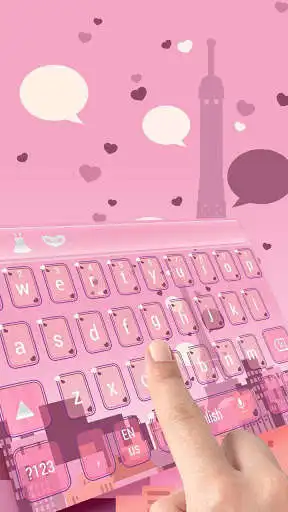 Play APK Pink Paris dream keyboard  and enjoy Pink Paris dream keyboard with UptoPlay keyboard.theme.k820003810