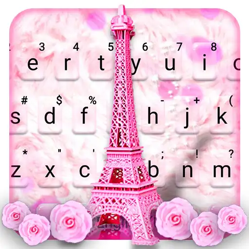 Play Pink Paris Tower Keyboard Theme APK