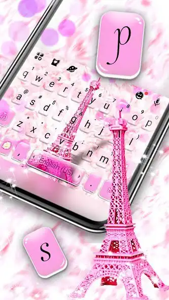 Play Pink Paris Tower Keyboard Theme as an online game Pink Paris Tower Keyboard Theme with UptoPlay