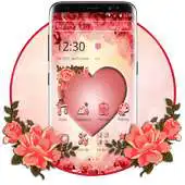 Free play online Pink Peach Heart Love Theme APK