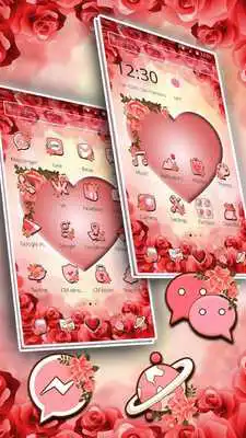 Play Pink Peach Heart Love Theme