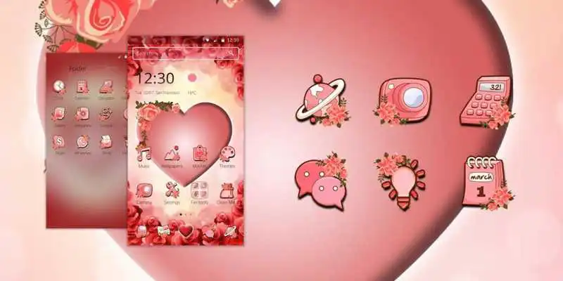 Play Pink Peach Heart Love Theme