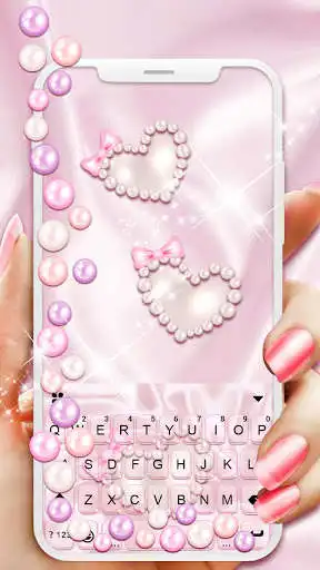 Play Pink Pearl Gravity Keyboard Background  and enjoy Pink Pearl Gravity Keyboard Background with UptoPlay