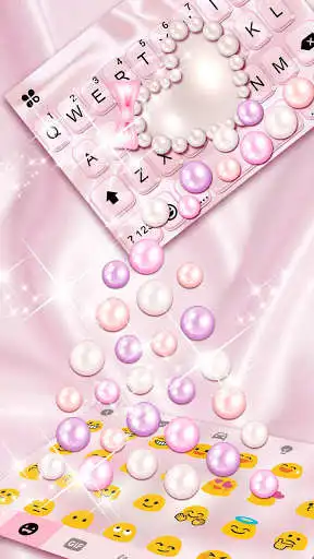 Play Pink Pearl Gravity Keyboard Background as an online game Pink Pearl Gravity Keyboard Background with UptoPlay