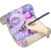 Free play online Pink peonies Keyboard Skin APK