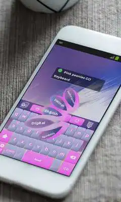 Play Pink peonies Keyboard Skin