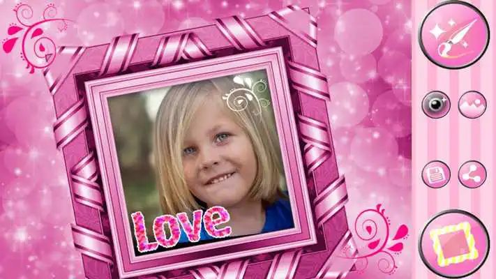 Play Pink Photo Frames Editor