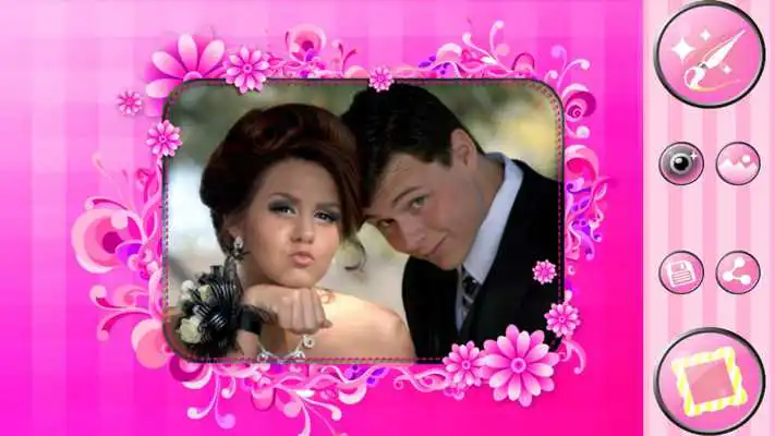Play Pink Photo Frames Editor