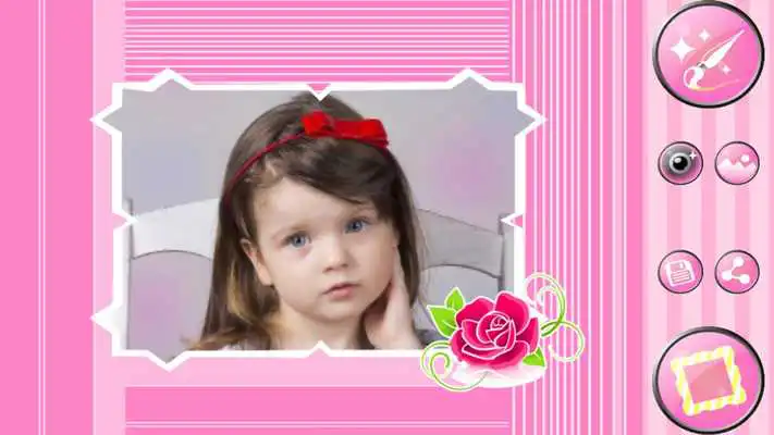 Play Pink Photo Frames Editor