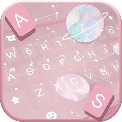 Play Pink Planets Keyboard Theme APK