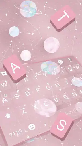 Play Pink Planets Keyboard Theme as an online game Pink Planets Keyboard Theme with UptoPlay
