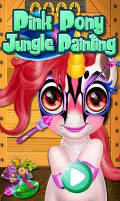Play Pink Pony Jungle Painting