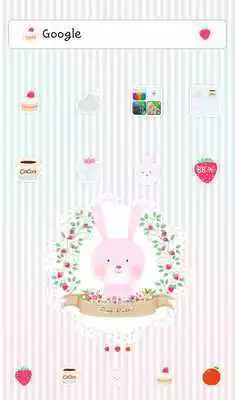 Play Pink rabbit Dodol Theme