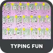 Free play online Pink Rain In Summer Keyboard Theme APK