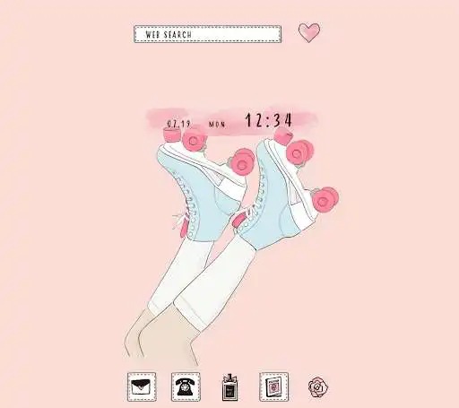 Play Pink Roller-skates Theme  and enjoy Pink Roller-skates Theme with UptoPlay