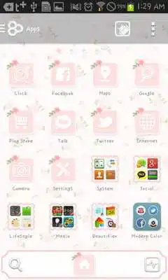 Play Pink Romance go launcher