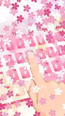 Play Pink romantic cherry keyboard theme