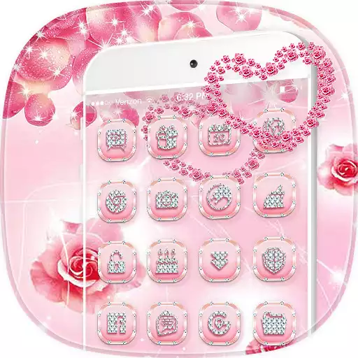 Free play online Pink Rose Diamond Theme APK Free play online Pink Rose Diamond Theme APK