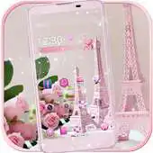 Free play online Pink Rose Eiffel Tower Theme APK