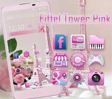 Play Pink Rose Eiffel Tower Theme