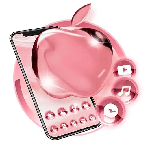 Play Pink Rose Gold Launcher Theme Live HD Wallpaper APK